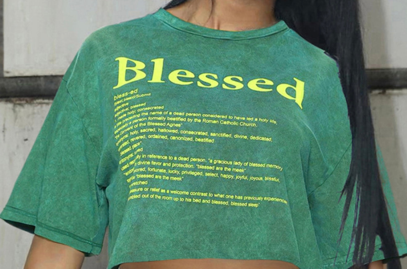 Blessed Graphic Crop