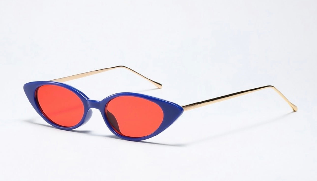 Red on Blue Small Frames