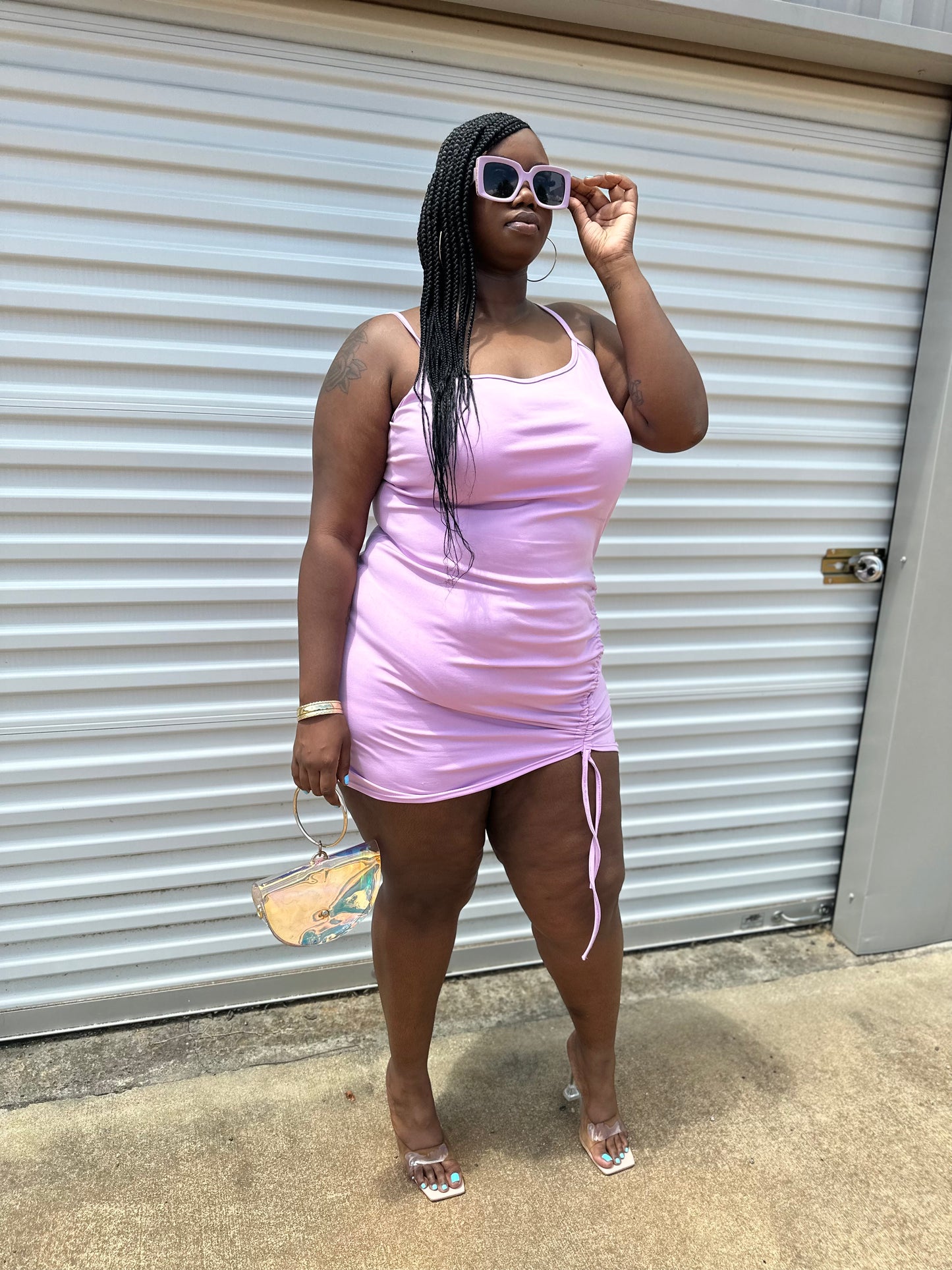 Plus Size Lavender Dress