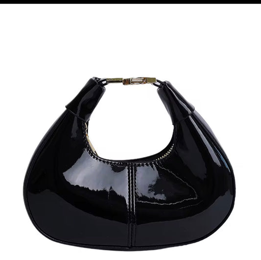 Black Metallic Mini Purse