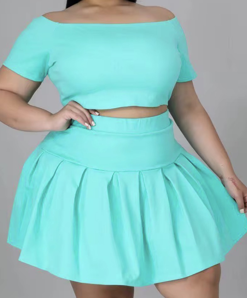 Plus Cloud Tennis Skirt Set