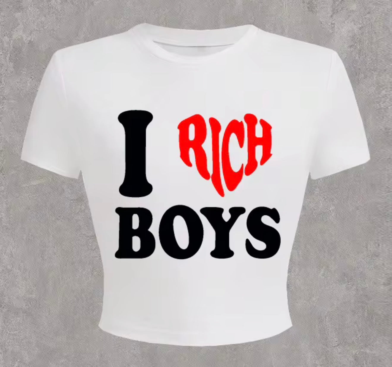 I love Rich Boys Crop Top