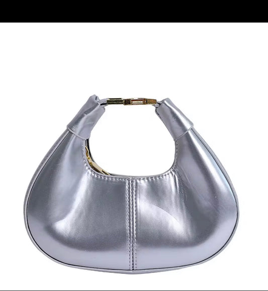 Silver Metallic Mini Purse