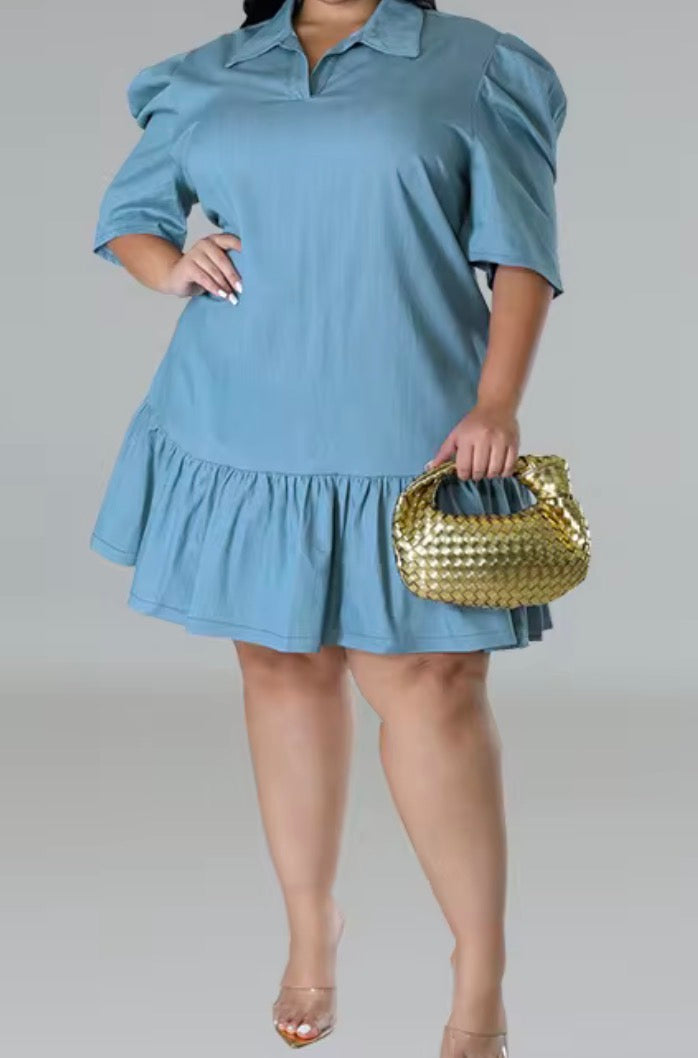 Denim Flow Dress