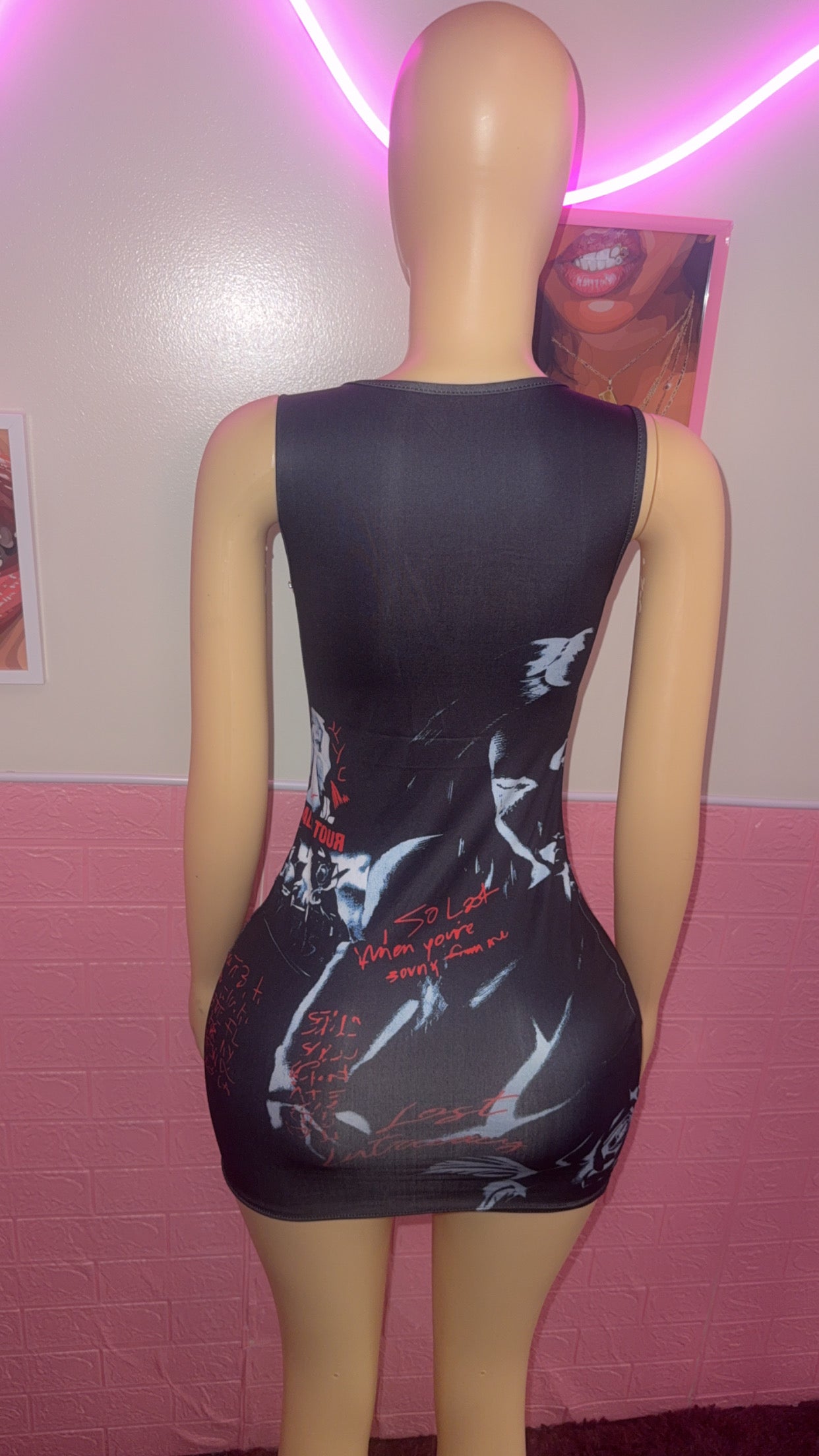 Cold Graphic Dress