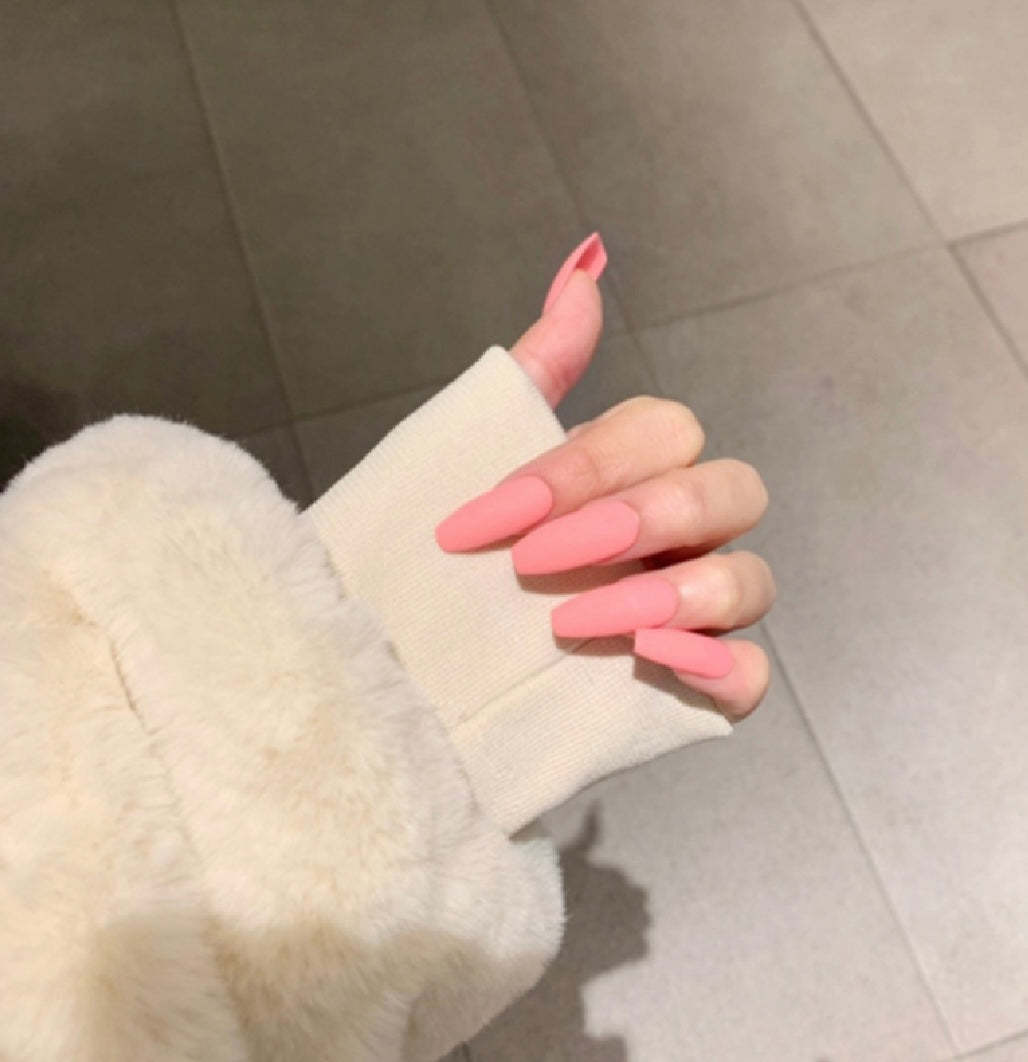 Pink Rounded Nails