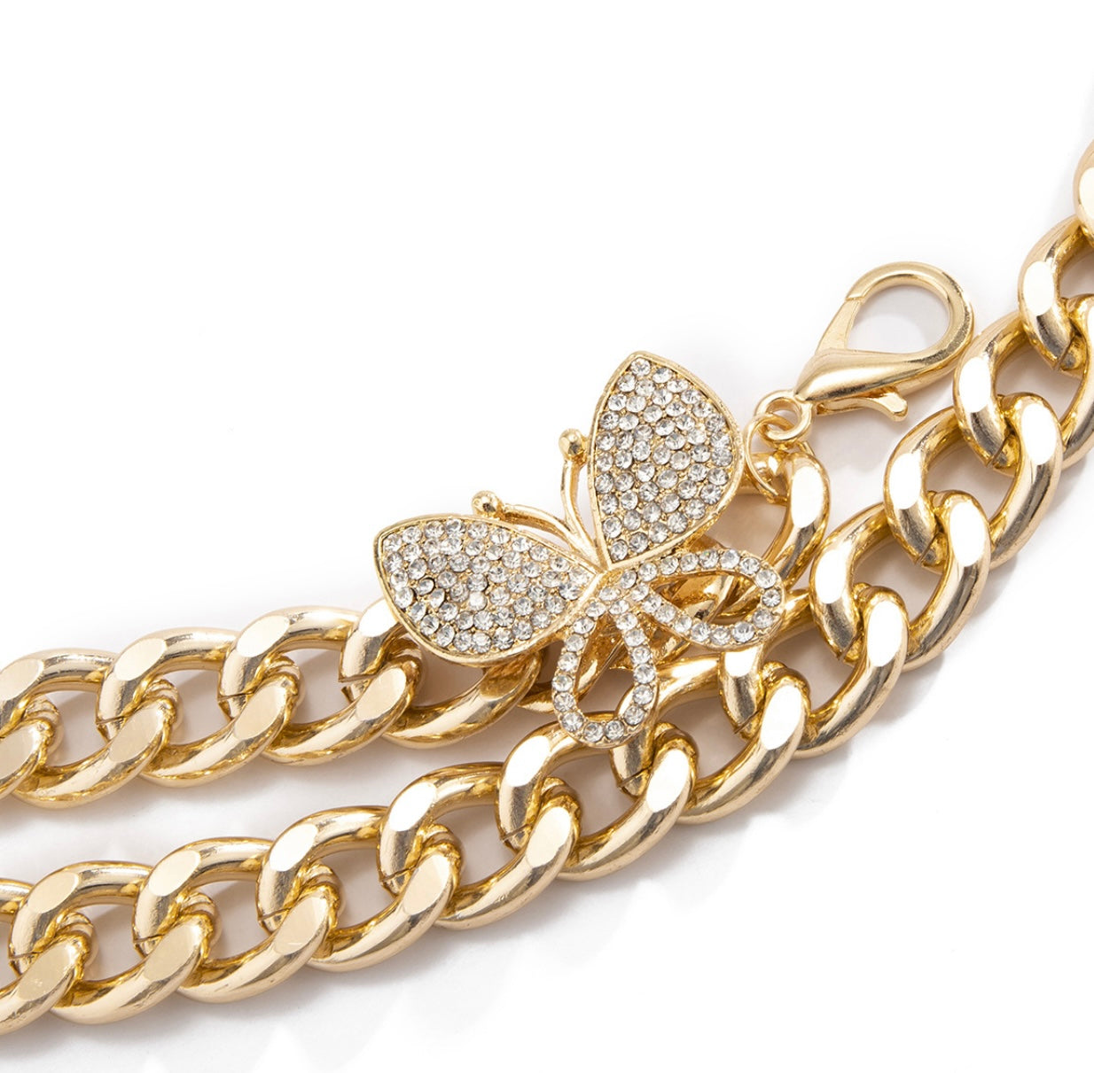 Butterfly Gold Chain Belt