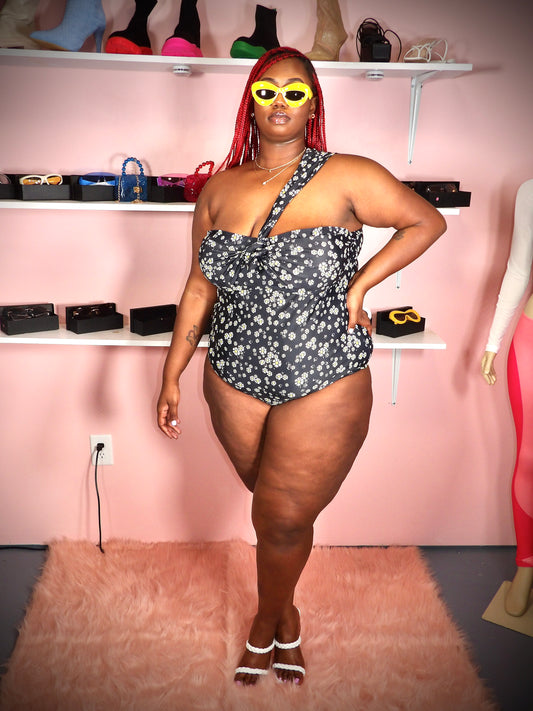 Plus Size Sunflower Swimwear