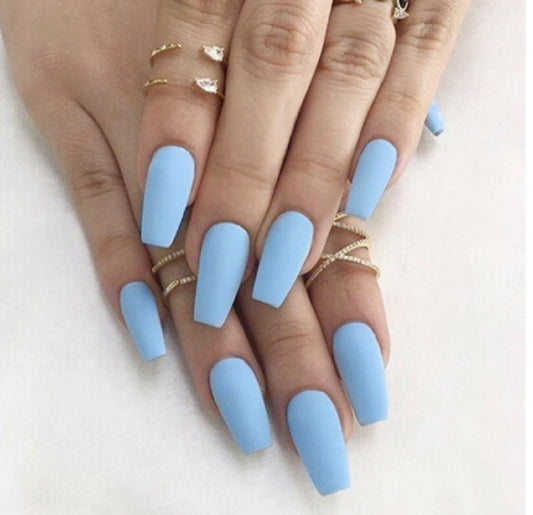 Baby Blue Nails