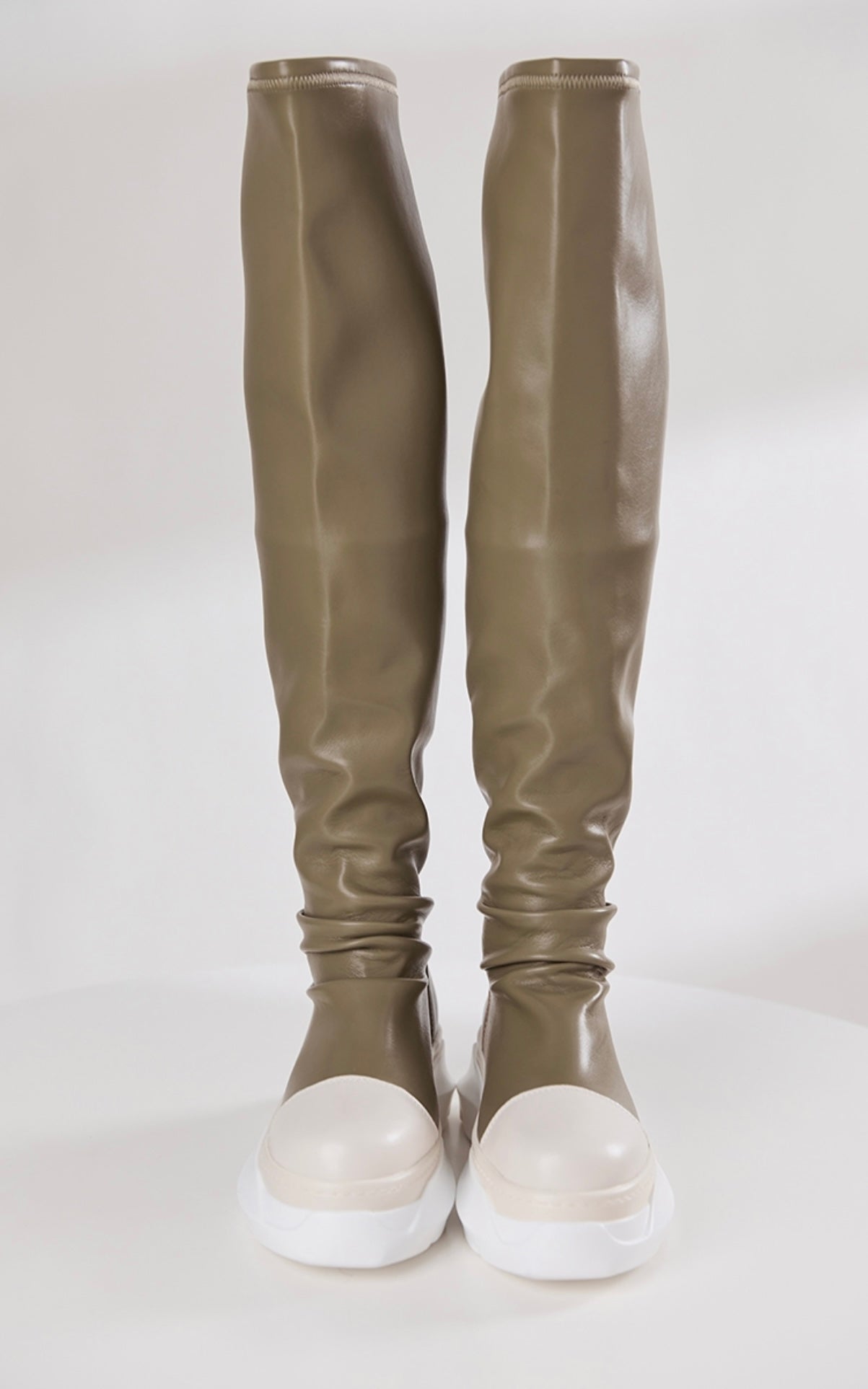 Army Green Knee High Boots